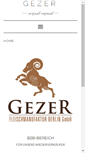Mobile Screenshot of gezer-fleisch.de